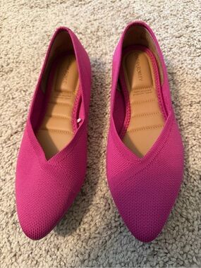 Cynthia Rowley Pink Pointed Knit Flats
